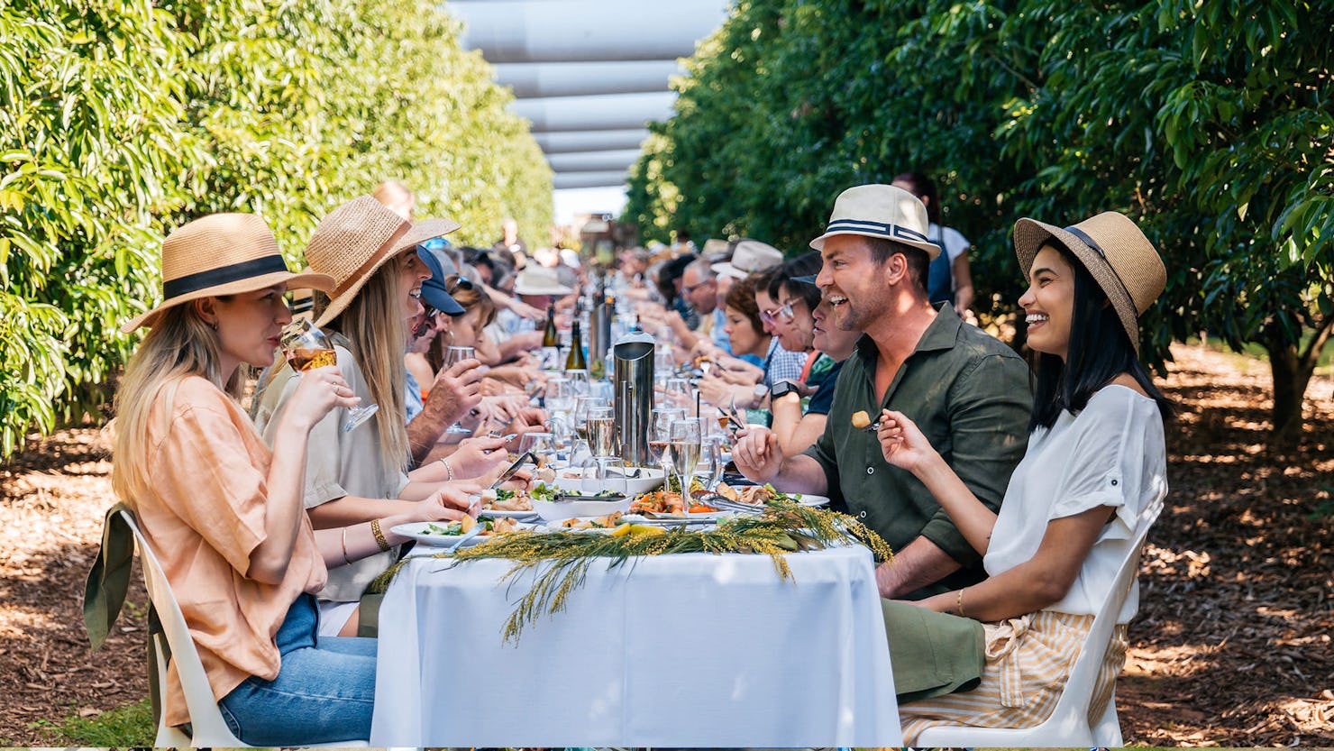 Long Table Lunch, The Curated Plate.. Credit: Tourism & Events Queensland