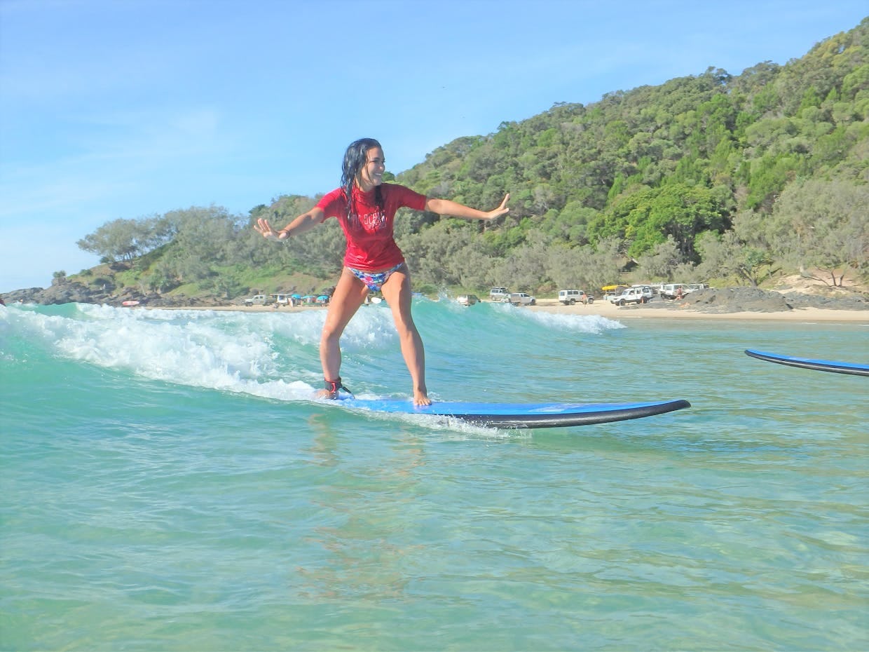 Noosa Surf Lesson Longest Wave & Beach 4X4 Trip 10% Off