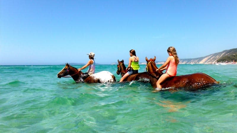 Horse riding at Rainbow Beach