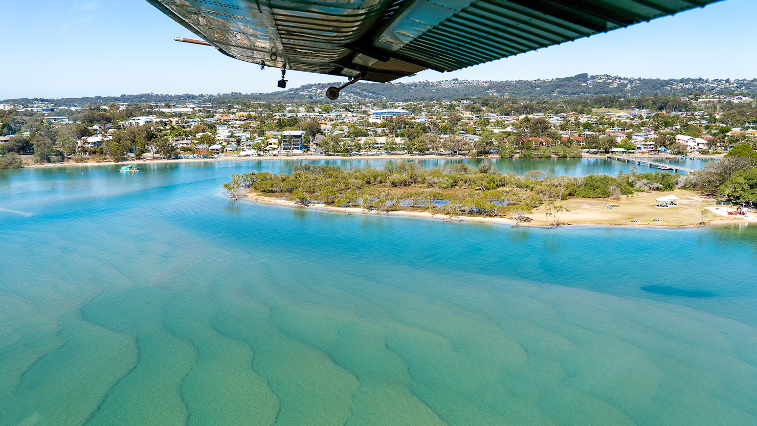 View of Maroochydore from Paradise Seaplanes
