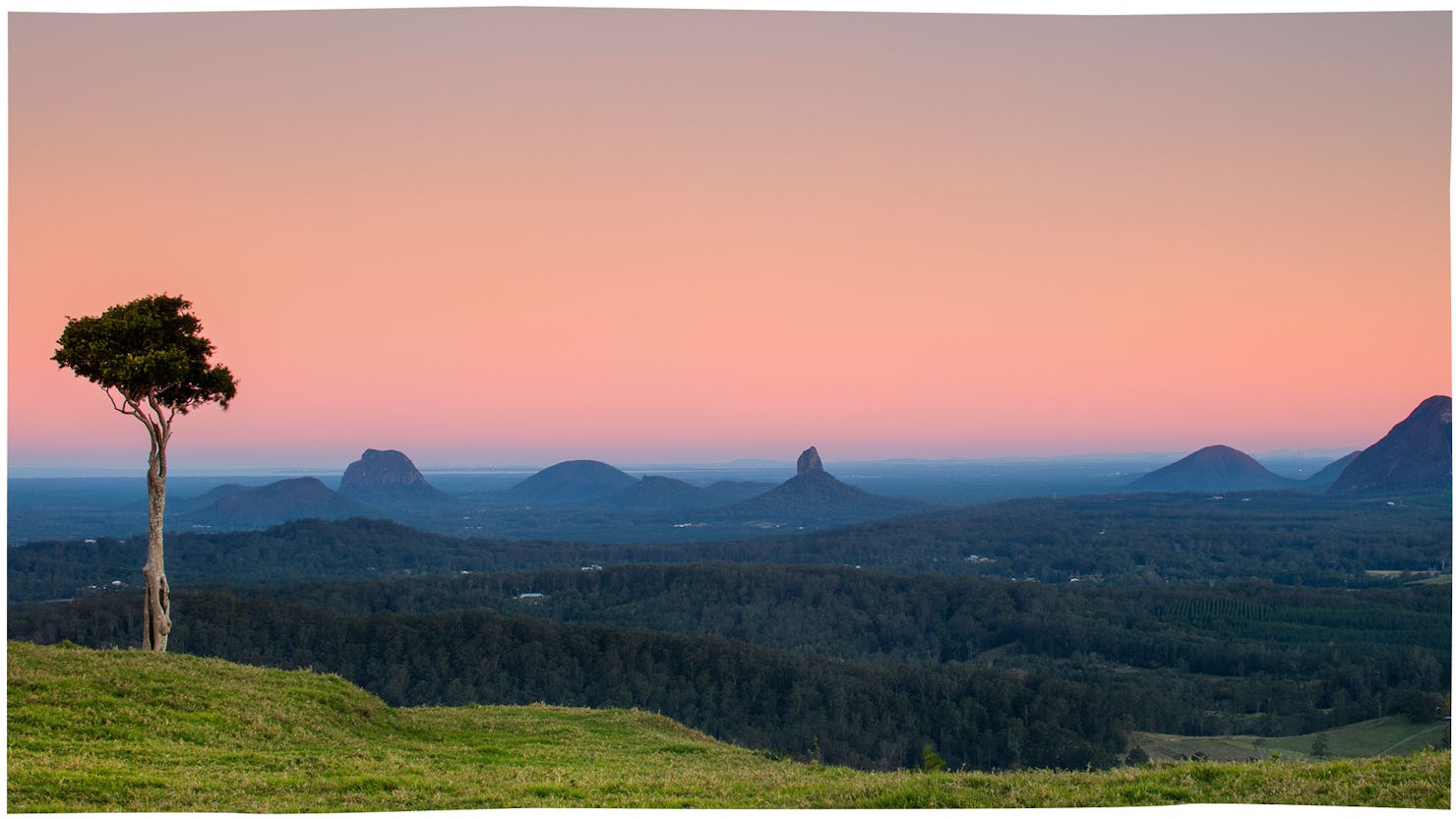 Sunset From One Tree Hill, Maleny
