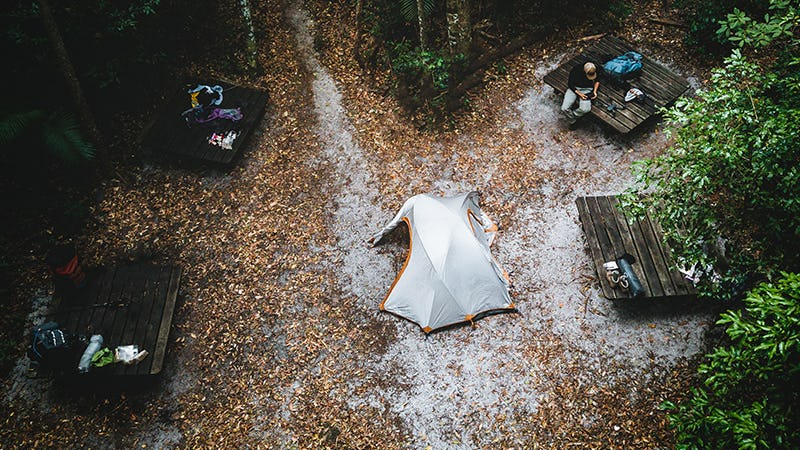Bush camping