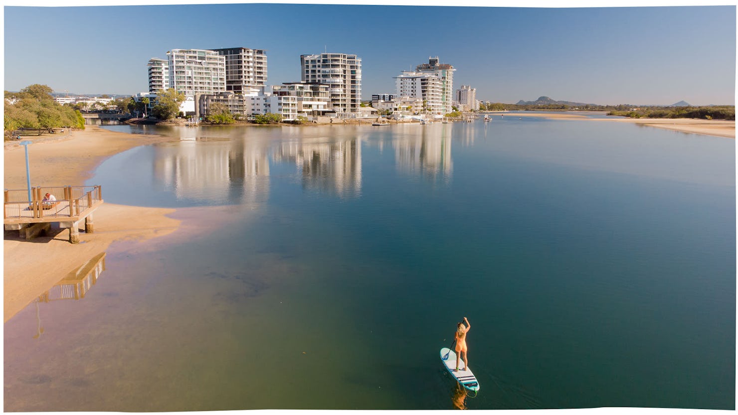Stand Up Paddleboard on the river at Cotton Tree