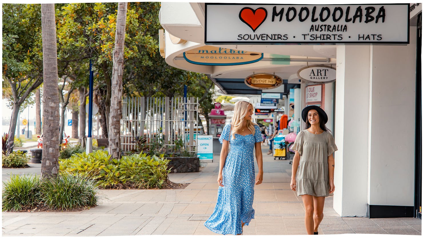 Mooloolaba esplanade shopping